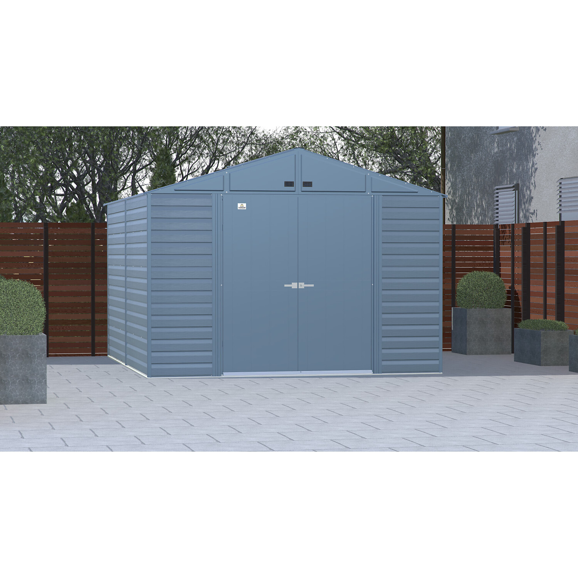 Arrow Storage Products, Select Steel Shed 10x12 Blue Grey SCG1,012BG